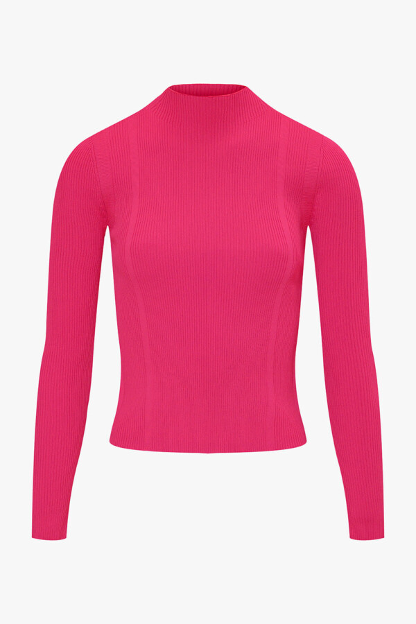 THE KNITTED AJOUR PULL PINK